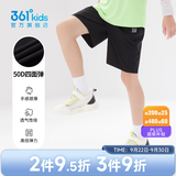 361°童装女童短裤儿童运动裤夏季新款速干裤小童五分裤男童裤子 【梭织】经典黑1702 140
