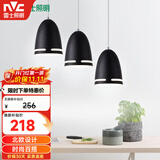 雷士（NVC）现代简约圆形餐厅灯北欧卧室吧台创意大气极光3头现代简约餐厅灯