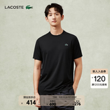 LACOSTE法国鳄鱼男装春夏新款弹力速干运动休闲正肩T恤|TH8920 031/黑色 M 4