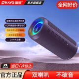 雷登X10MAX蓝牙音箱音响 二分频35W大音量高音质立体声2026新款户外小型便携自行车骑行防水超重低音炮 X10Pro【2.0独立双声道】 四核24W重低音切换-黑色 防尘防水+超长续航【今/明日