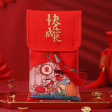 囍器红包生孩子生日周岁宴宝宝满月结婚红包袋仪式感万元大红包创意 快乐成长【红包袋+卡片】
