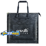 臻佑（Grsaed）鱼护包手提袋长柄43cm多功能防水轻便渔具包鱼护袋加厚耐磨收纳活鱼桶钓鱼配件有侧包 黑色