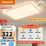 顾家led吸顶灯轻奢仿水晶灯护眼普瑞光源客厅卧室95CM-三色【包安装】