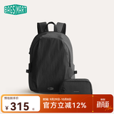 BAGSMART双肩包轻行背包男女轻便出游通勤大容量出差学生书包电脑包旅行包 黑色（可容纳16英寸笔记本）