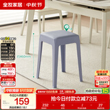 全友家居凳子家用餐凳客厅餐厅备用凳软包座面可叠放高脚凳DX115080KD
