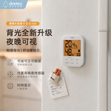 多利科（Dretec）日本温湿度计电子背光温度计湿度计高精度婴儿房时间款学生宿舍开学季