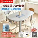 立邦水性木器漆油漆木用门窗衣柜栅栏家具翻新改色清漆太空漫步1kg