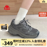 卡帕（Kappa）女鞋秋季运动鞋子女款厚底增高老爹鞋休闲跑步鞋女 香根草绿 39