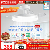 雷士（NVC）枕边风风扇灯一体吊扇灯餐厅卧室全光谱1级能效IP65三防包安装