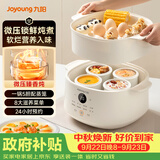 九阳（Joyoung）升级微压电炖盅 隔水炖电炖锅 4.5L 白瓷内胆上蒸下炖家用煲汤煮粥燕窝炖盅 DG25G-GD188
