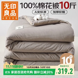无印良品A类100%新疆棉花被子 冬季加厚被芯棉被 10斤 200*230cm