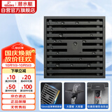 潜水艇（Submarine）MTK50-10黄铜镀镍枪灰色拉丝防臭地漏卫生间淋浴大排量地漏50管径