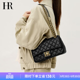 HR赫莲娜包包女包小方包菱格链条包头层牛皮单肩斜挎包女生日礼物
