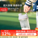 乐扣乐扣（LOCK&LOCK）大容量水杯tritan运动摇摇杯便携提手水壶男女塑料杯子800ML灰色