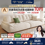 帕沙曼云朵沙发布艺可拆洗小户型客厅奶油风雪尼尔沙发多功能 2630ZF 【常规款】2.8米多人位 雪尼尔TY74【豪华版】 羽绒+轻弹棉+紫罗兰+竹炭海绵