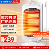 格力（GREE）小太阳取暖器家用办公室远红外电暖器速热防烫摇头节能暗光电暖气取暖炉 NSD-12-WG