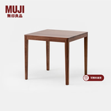 MUJI【设计师系列】黑胡桃木实木餐桌 桌子 WN 家具 KC66CC1A 2人用:长80*宽80*高75cm