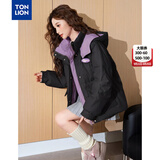唐狮（TonLion）2026冬季女新款棉服设计感连帽短款棉衣好看潮流外套百搭棉袄
