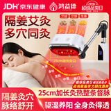 鸿益德艾灸仪器一体机无烟家用熏蒸仪美容院全身温养理疗仪烤电艾炙灯 白色督脉款【三仓加热+艾灸+25cm加长灸热口】