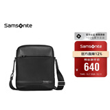新秀丽斜挎包精品男士单肩包超纤挎包时尚男包休闲实用TN5*09004黑色