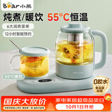 小熊（Bear）养生壶 煮茶壶 煮茶器 养生水壶 电烧水壶 保温全自动 家用办公用玻璃热水壶加热杯垫不锈钢滤网 天蓝色 0.8L 【养生壶套装】YSH-P08G7