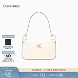 Calvin Klein女包【腋下包】26优雅休闲通勤ck字母拉链手提法棍包单肩包礼物 DH3237-5FZ-杏仁黄 OS