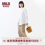 MUJI 纸编托特包 挎包女包 包包轻便手提包编织包通勤 浅棕色 小 底部直径18*高18cm 5S