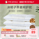 罗莱家纺 枕头颈椎枕 100%棉决明子荞麦花草枕头护颈椎助睡眠 46*72cm