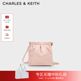 CHARLES&KEITH迷你菱格流浪包单肩斜挎双肩包包女包生日礼物送女友CK2-60782390 【S号】粉红色Pink S