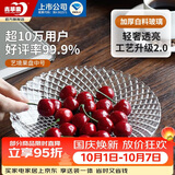 青苹果新年礼物水晶玻璃果盘零食盘家用干果盘坚果盘透明中号艺境果盘