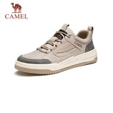 骆驼（CAMEL）凌山潮流复古拼接厚底百搭运动休闲板鞋男 G13A342155 山沙 44
