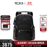 途明（TUMI）Alpha Bravo男士电脑包时尚休闲通勤双肩包 黑色几何男友老公礼物