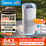 美的（Midea）【小蓝鲸PRO】无雾空气加湿器孕妇母婴幼儿落地卧室空调风扇清凉伴侣礼物SZK-1Y80pro鸿蒙智联