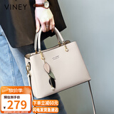 viney牛皮包包女包斜挎妈妈包大容量单肩手提包生日礼物高端送女友母亲