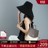 viney新款双肩包女牛皮背包百搭大容量高中书包品牌生日礼物送女友老婆 【咖啡色】高级感轻奢时尚通勤包