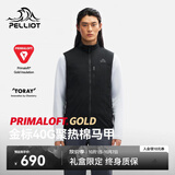 伯希和（Pelliot）户外金标P棉男马甲棉服Primaloft秋冬外套保暖夹克115376006黑XL