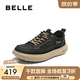 百丽男鞋免系带厚底布鞋商场同一脚蹬爸爸鞋8SW01BM5 黑色8SW11（弹力带） 41 (255mm)
