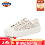 Dickies女士帆布鞋潮流休闲鞋子布鞋低帮百搭平底鞋 卡布奇诺 37