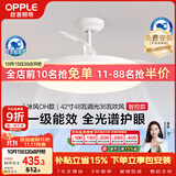 欧普照明（OPPLE）【送装一体】风扇灯42寸全光谱1级能效智控风扇餐厅厨房卧室 冰风
