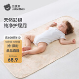 贝肽斯婴儿隔尿垫天然彩棉防水可水洗姨妈垫生理期床垫 瑞兔150×100cm