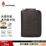 暇步士（Hush Puppies）卡包男名片夹超大容量皮套多卡位证件套生日礼物