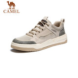 骆驼（CAMEL）凌山潮流复古拼接厚底百搭运动休闲板鞋男 G13S309046 米白 40