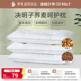 罗莱家纺 枕头颈椎枕 100%棉决明子荞麦花草枕头护颈椎助睡眠 46*72cm