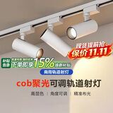 佼佼者（JIAOJIAOZHE）射灯服装店led天花灯店铺商用明装家用导轨式cob聚光背景墙轨道灯