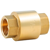 毕柯舒 单向阀零冷水热水器回水器止回阀三通全铜立式回水阀 A款：四分双内丝单向阀