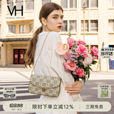 VANESSA HOGAN VH女包山茶花信封包轻奢老花链条小包单肩斜挎包生日礼物送女友