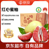 京觅梅州大埔红心蜜柚4粒 净重8-9斤+ 酸甜柚子生鲜水果源头直发