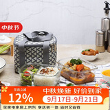 乐扣乐扣（LOCK&LOCK）耐热玻璃保鲜盒微波炉饭盒上班学生便当盒分隔餐盒配便当包两件套
