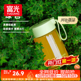 富光玻璃杯高硼硅玻璃水杯子女生便携牛奶咖啡刻度高颜值茶杯330ml