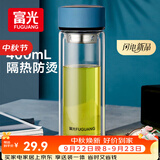 富光双层玻璃杯水杯子茶水分离泡茶杯男女士高颜值团购定制400ml